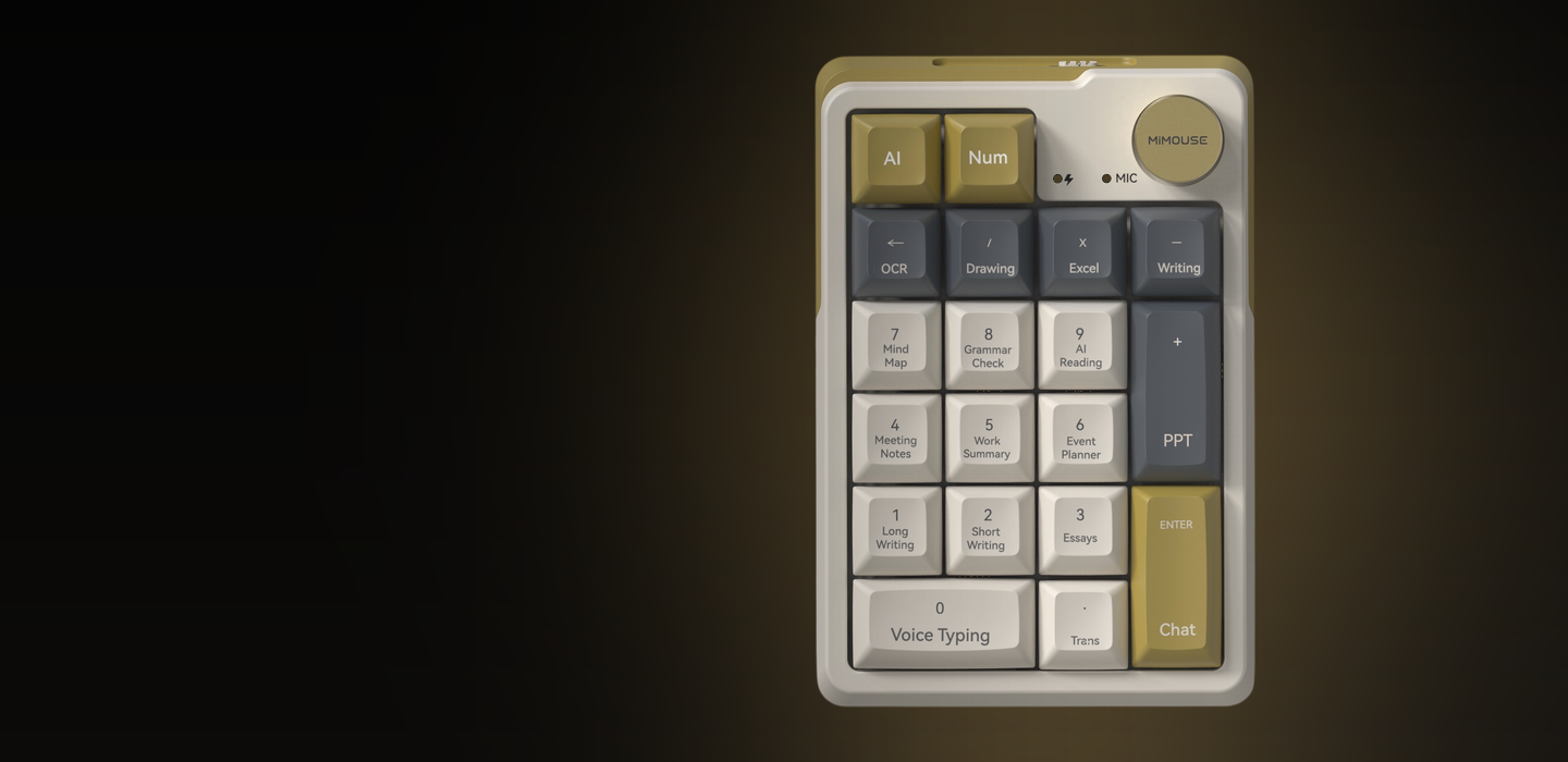 ボタンひとつで、AIを。AIキーボード MiMouse